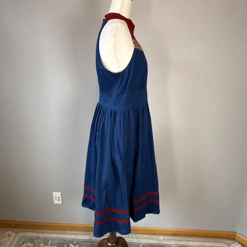 Disney Parks The Dress Shop Womens Captain Marvel Dress by Her Universe Size L - Picture 9 of 12